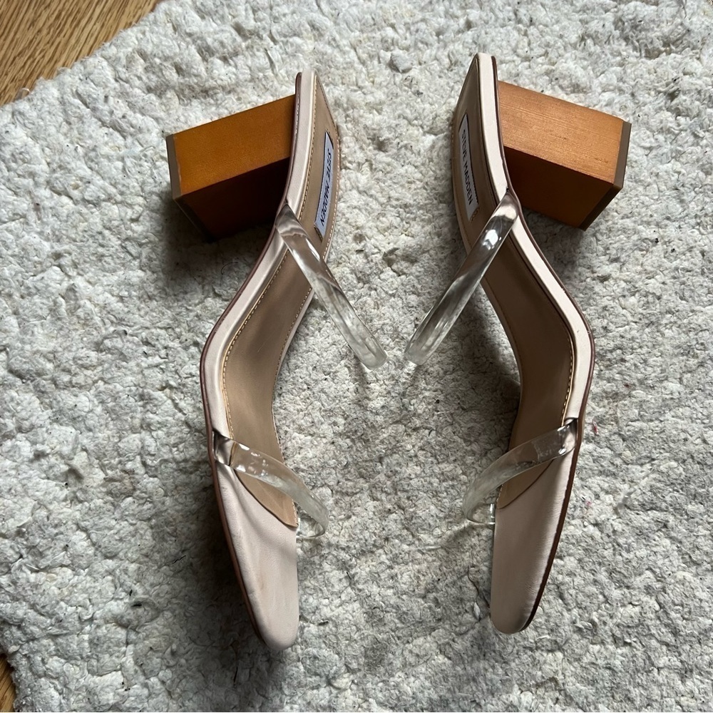 Steve Madden: Slip On See Through Strap Square He… - image 4